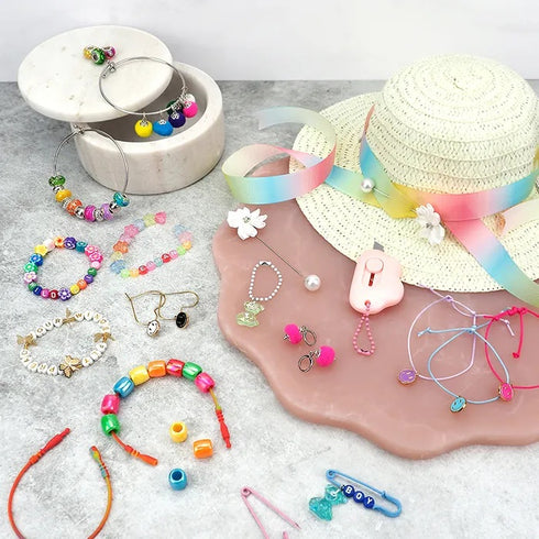 Watercolour Beads with Large Holes